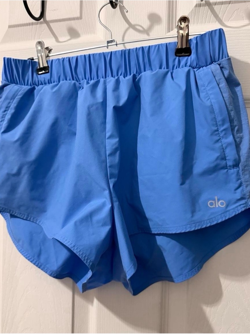 ALO Yoga Sky Blue Athletic Running Shorts